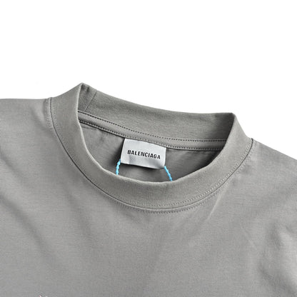 Balenciaga 26ss coconut wave print short sleeves