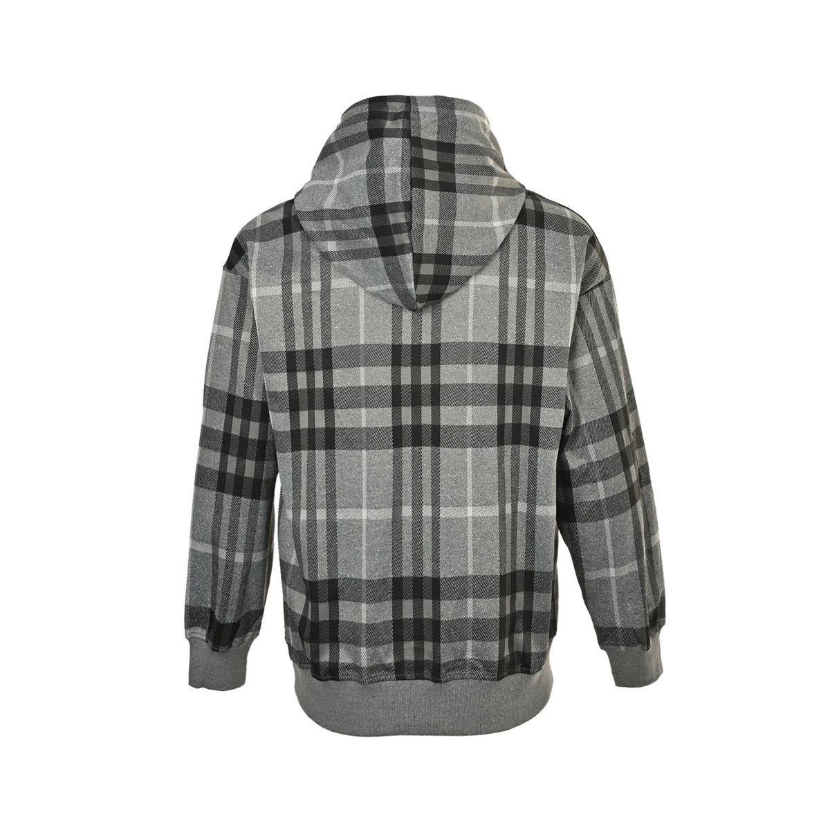 Burberry 25Fw chest embroidered logo plaid hooded sweatshirt