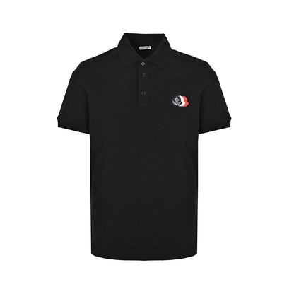 Moncler/Mask 26ss three-color logo embroidered Polo short sleeves