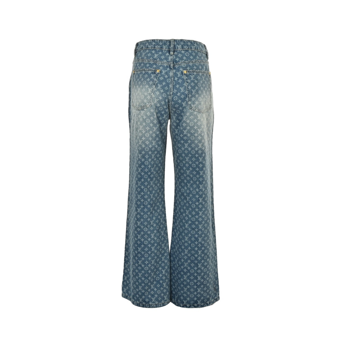 Louis Vuitton 25Fw presbyopia all over printed bootcut jeans