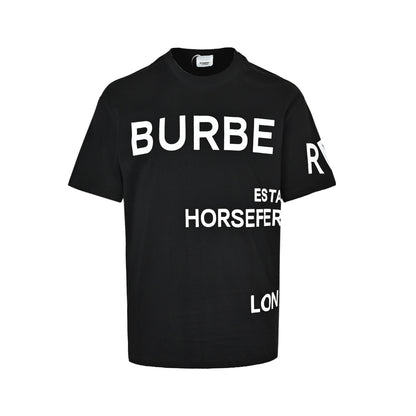 Burberry front and back letter printed logo short sleeves
