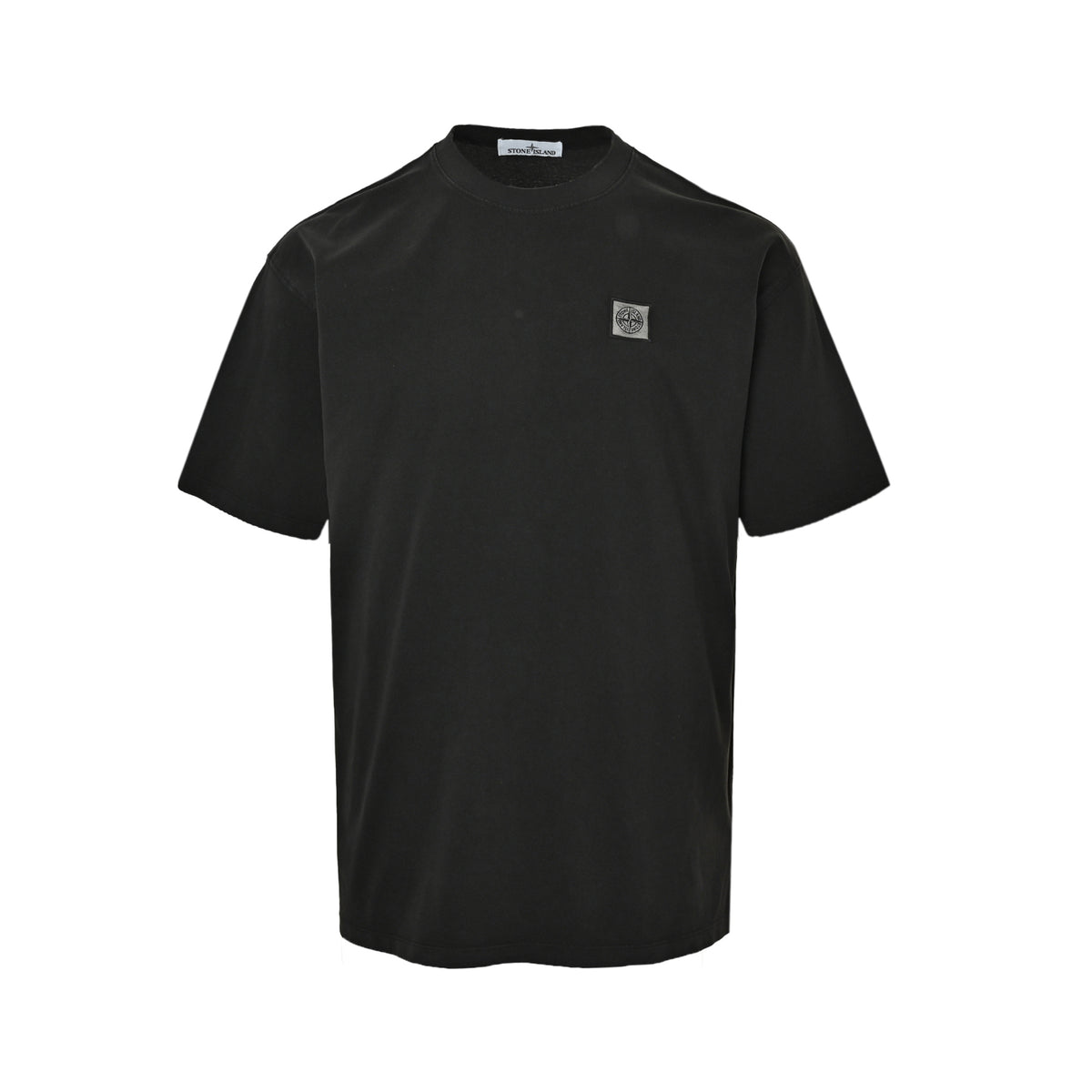 Stone Island square embroidered washed short sleeves