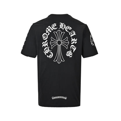 Chrome Hearts Sanskrit cross printed short sleeves