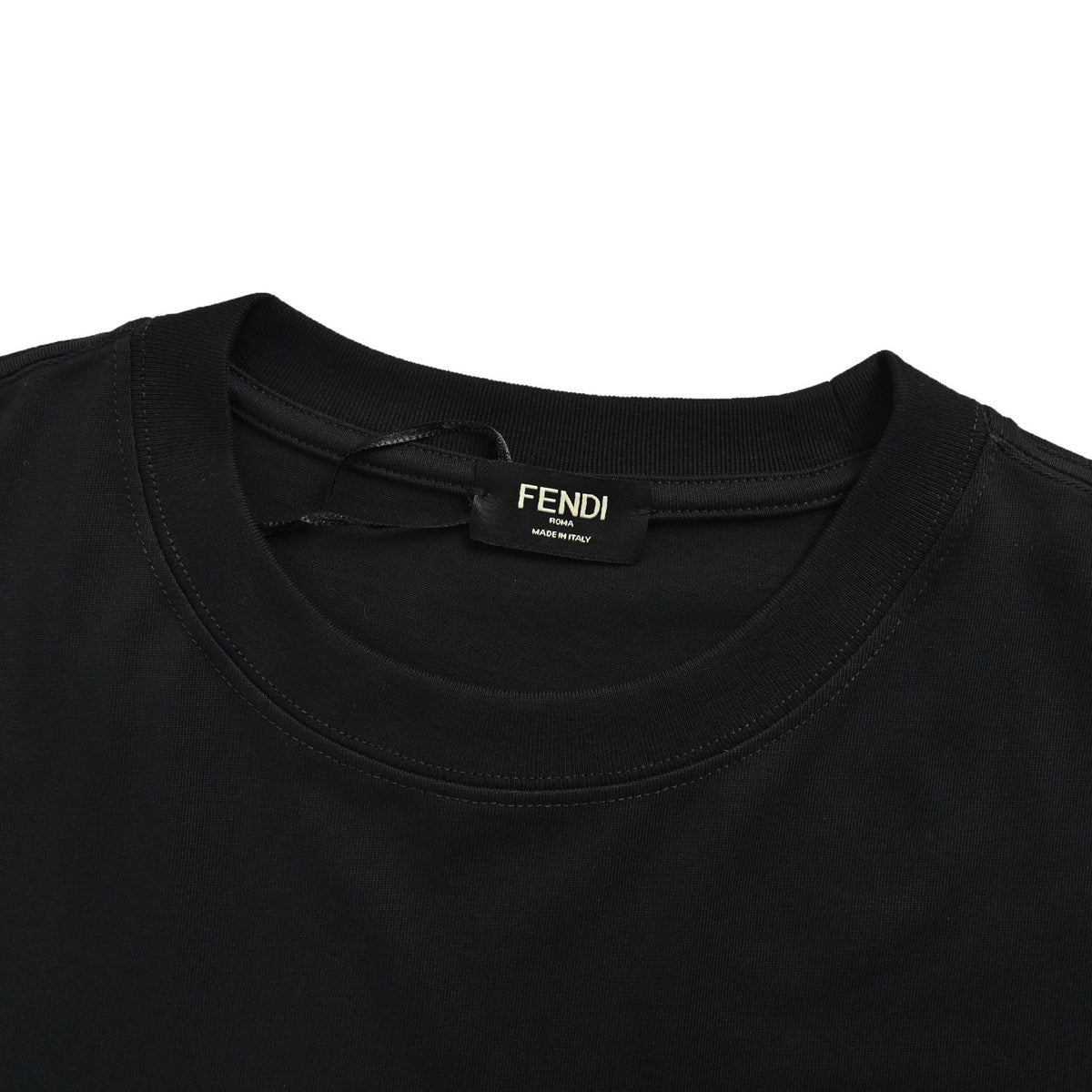 Fendi 26ss double F embroidered short sleeves