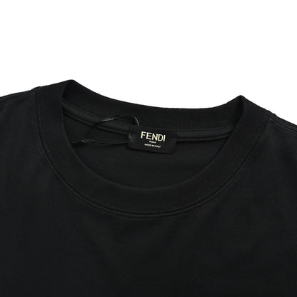 Fendi 26ss double F embroidered short sleeves