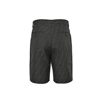 Fendi FF old flower all over printed jacquard shorts