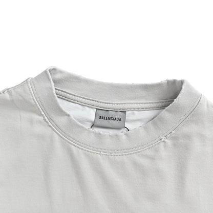Balenciaga ring fake two-piece printed embroidered long-sleeved T-shirt