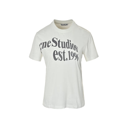 Acne Studios letter print women's short sleeves