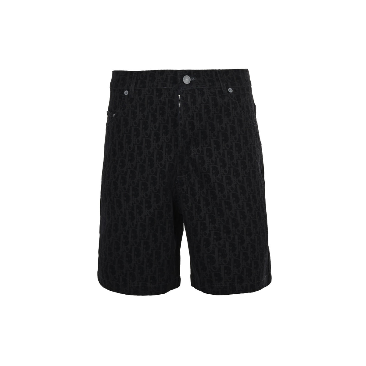Dior 25ss Year of the Snake limited edition flocked presbyopia embroidered suit denim shorts