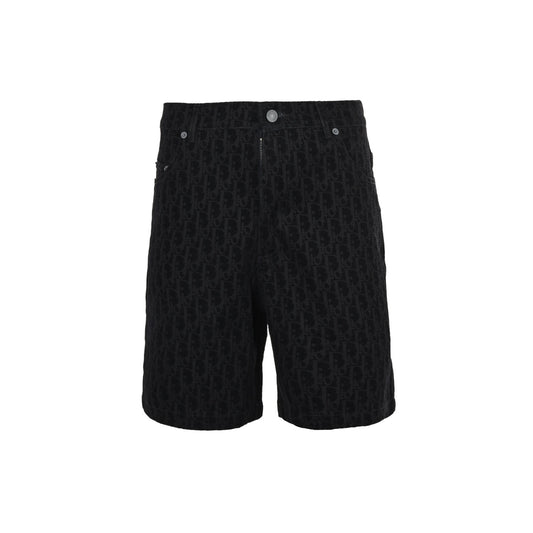 Dior 25ss Year of the Snake limited edition flocked presbyopia embroidered suit denim shorts
