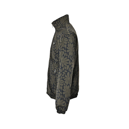 Prada floral digital print reversible stand collar jacket