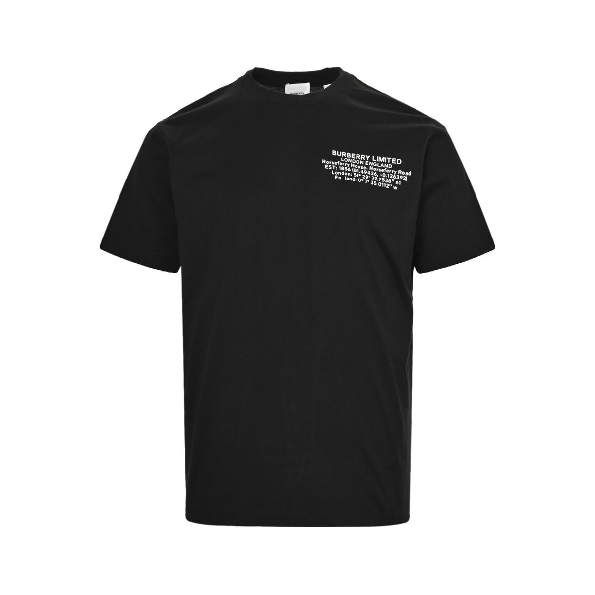 Burberry 22ss laminated letter slogan short sleeves