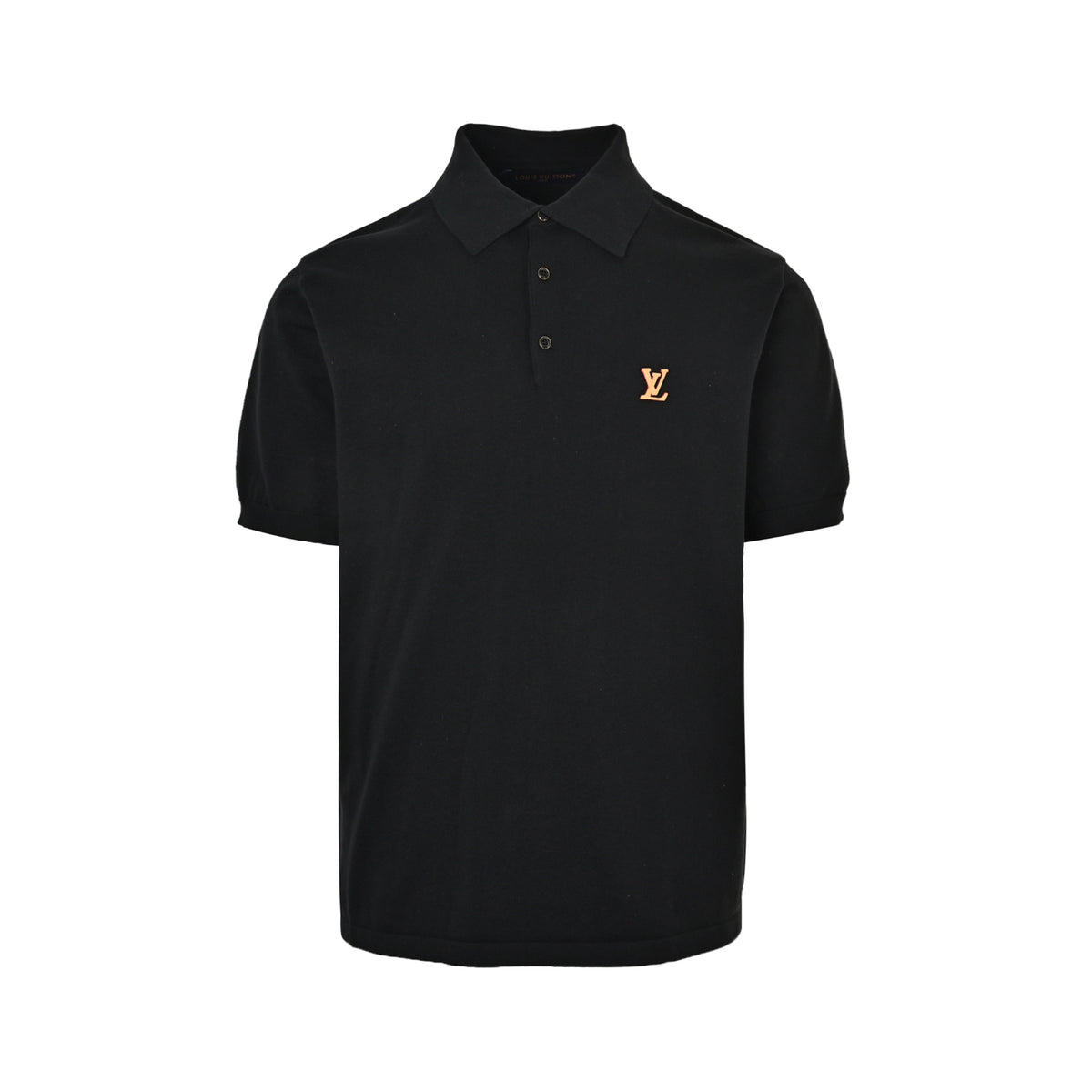 Louis Vuitton leather knitted button polo Polo short