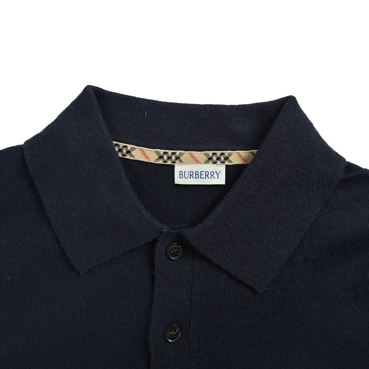 Burberry 25Fw war horse embroidered cashmere lapel Polo sweater