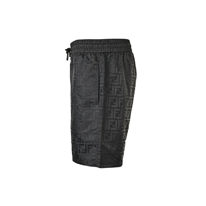 Fendi 26ss FF dark pattern jacquard shorts