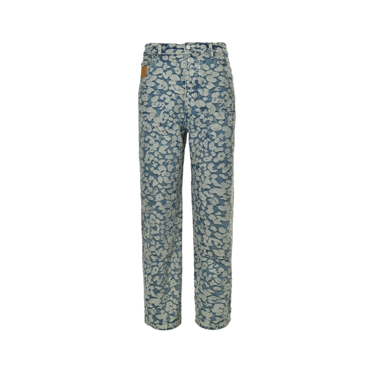 Louis Vuitton Nigo joint style burnt flower work jeans
