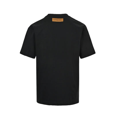 Louis Vuitton 26ss hot diamond large letters logo short sleeves