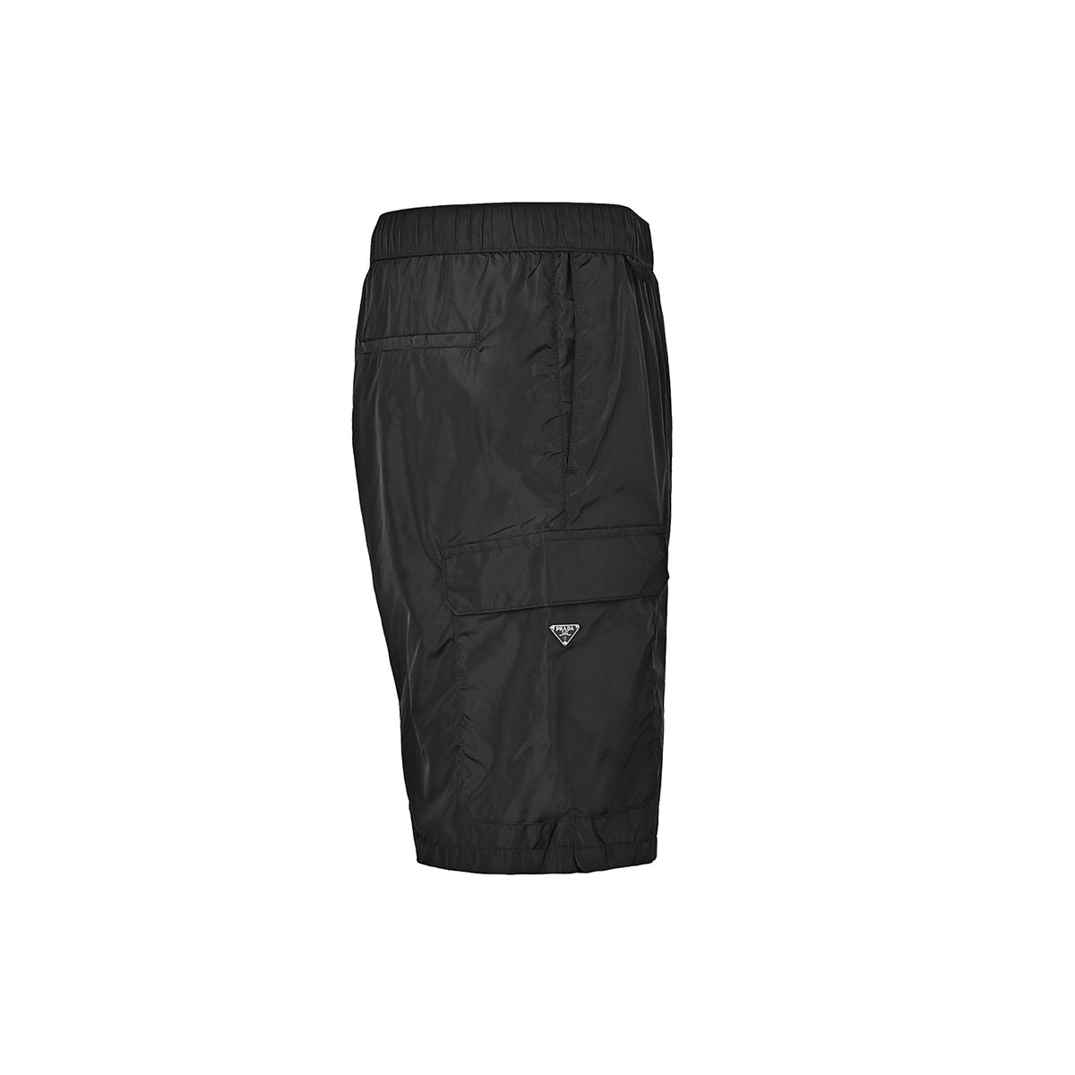 Prada 26ss triangle logo nylon cargo shorts