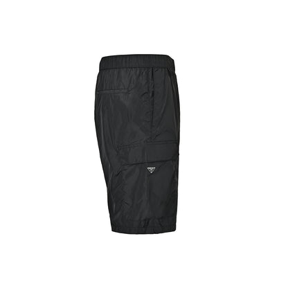 Prada 26ss triangle logo nylon cargo shorts