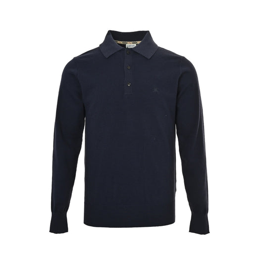Burberry 25Fw war horse embroidered cashmere lapel Polo sweater