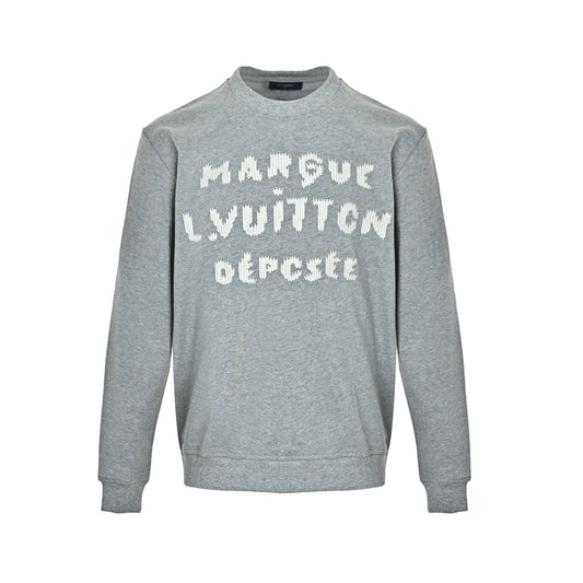 Louis Vuitton embroidered logo crew neck sweatshirt