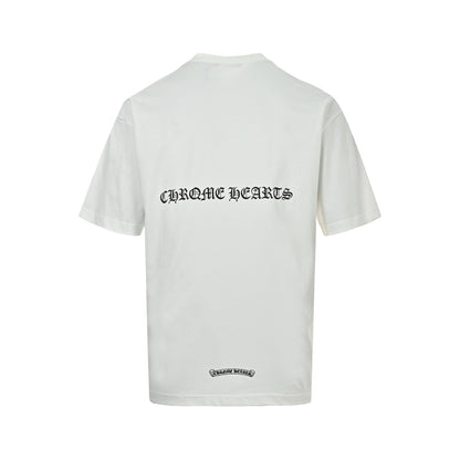 ChromeHearts/Chrome Heart Sanskrit horseshoe print short sleeves