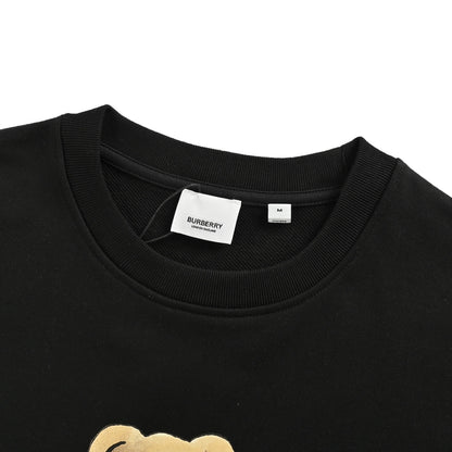 Burberry 25Fw cartoon scarf bear round neck sweatshirt