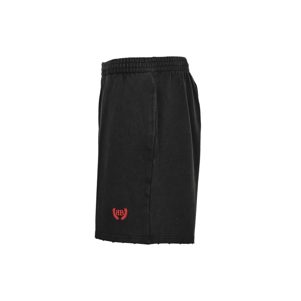 Balenciaga/Balanciaga 25ss wheat double B red label embroidered washed shorts