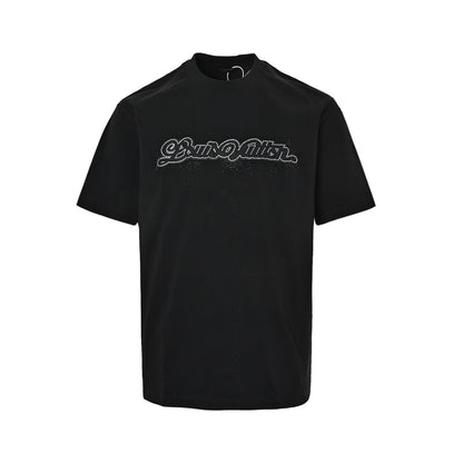 LouisVuitton/Louis Vuitton Galaxy Broken Diamond Floral Letters Embroidered Short Sleeves