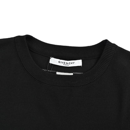 GIVENCHY letter logo palace jacquard knitted short sleeves
