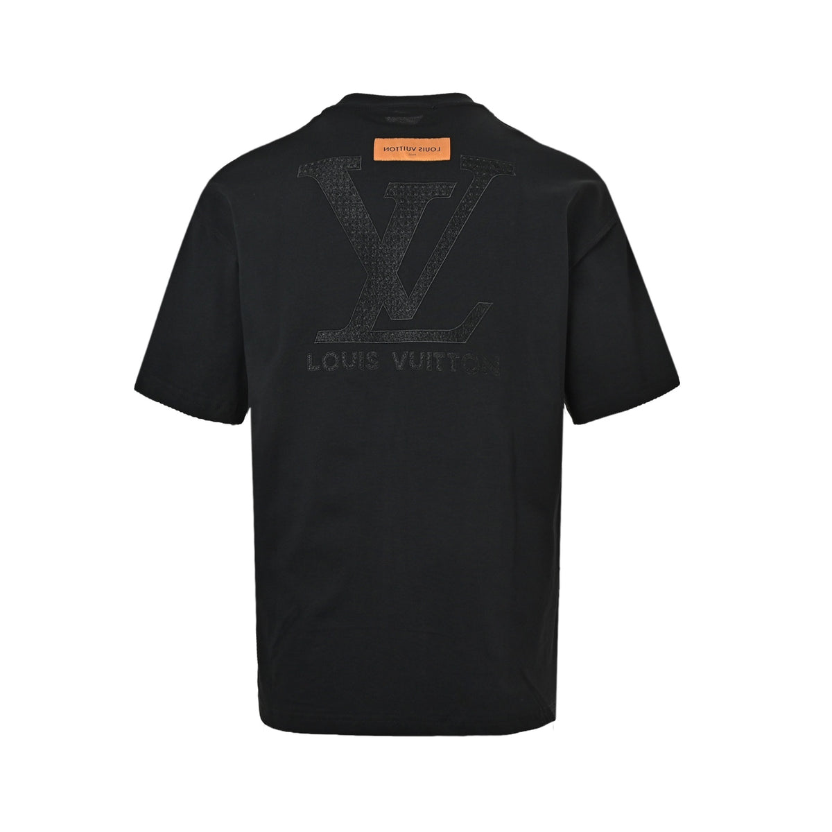 Louis Vuitton front and back letter woven embroidered short sleeves