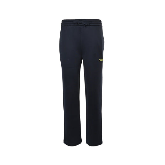 Gucci 25Fw embroidered logo space cotton suit trousers