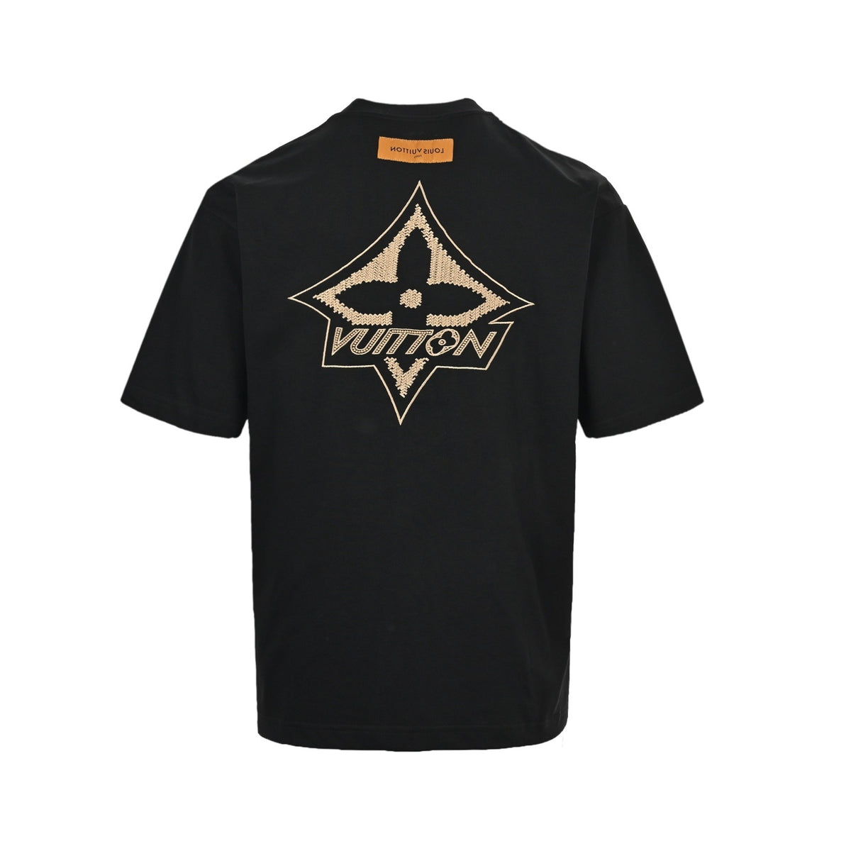 Louis Vuitton 26ss gold label woven embroidered presbyopia short sleeves
