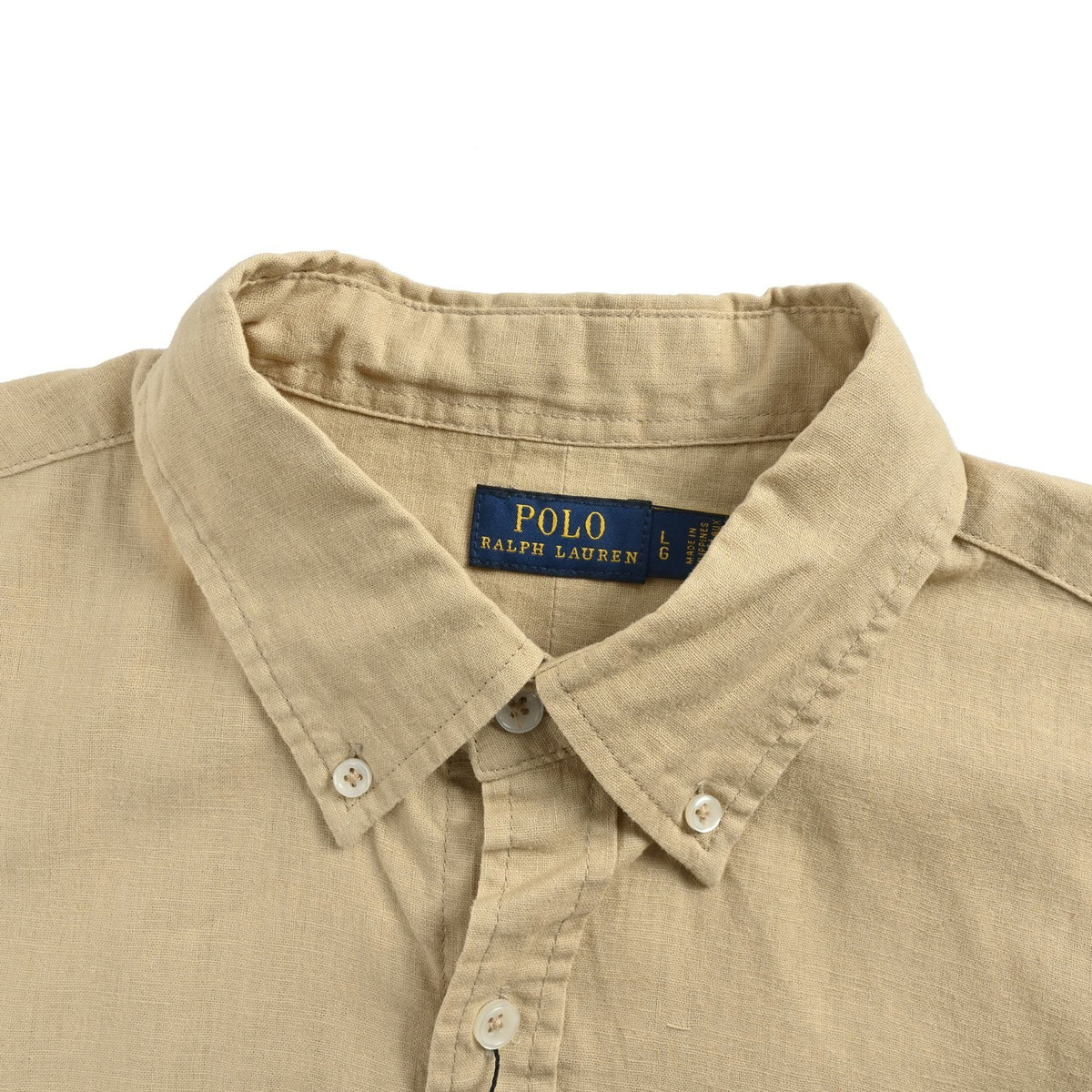 Ralph Lauren small label war horse embroidered linen shirt