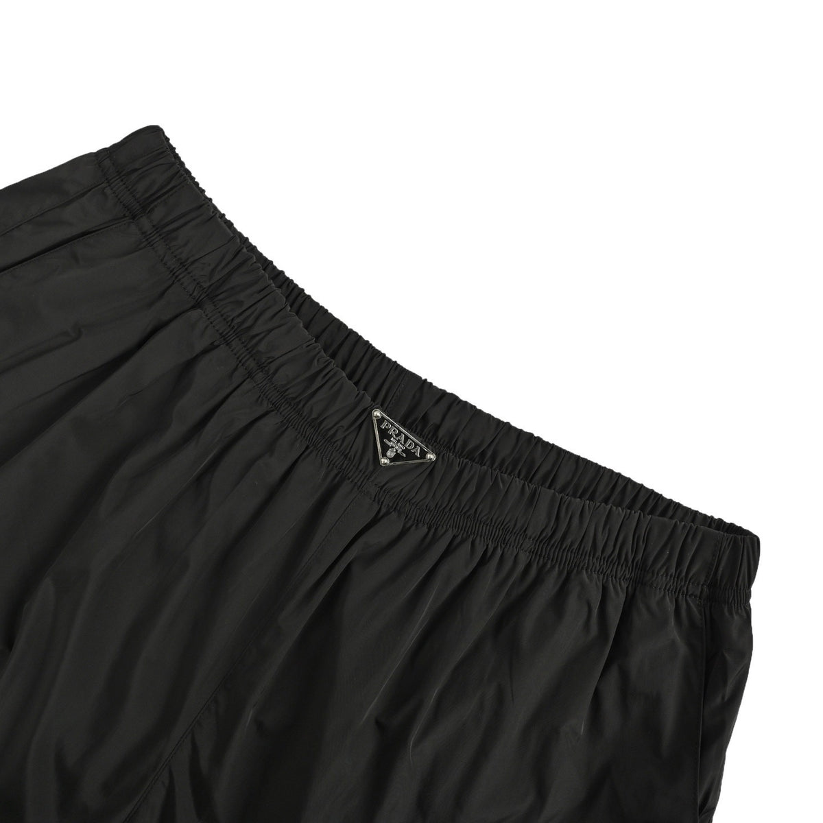 Prada 25ss waist triangle beach shorts