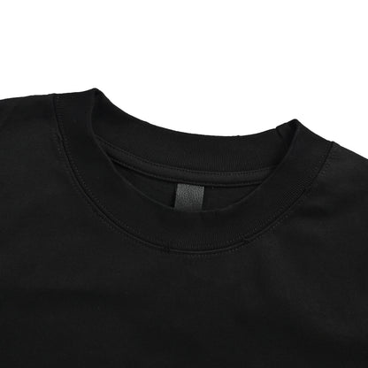 Chrome Hearts/Chrome Heart 26ss heavy embroidery rivets beading frayed short sleeves