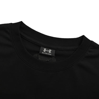 Balenciaga 24ss Under Armor joint embroidered logo short sleeves