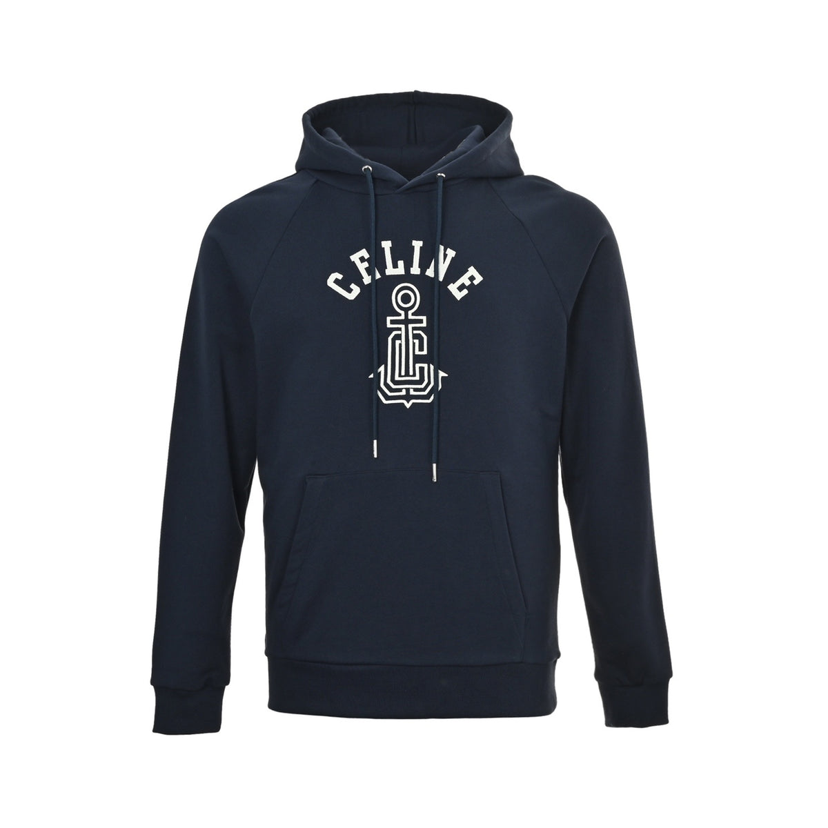 Celine 25Fw embroidered letter logo hooded sweatshirt