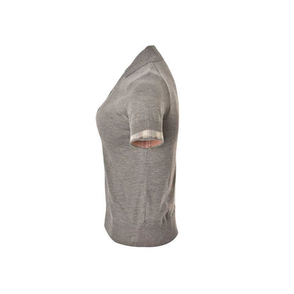 AcneStudios Fake Two-piece Cashmere Knit Lapel Polo Short Sleeve