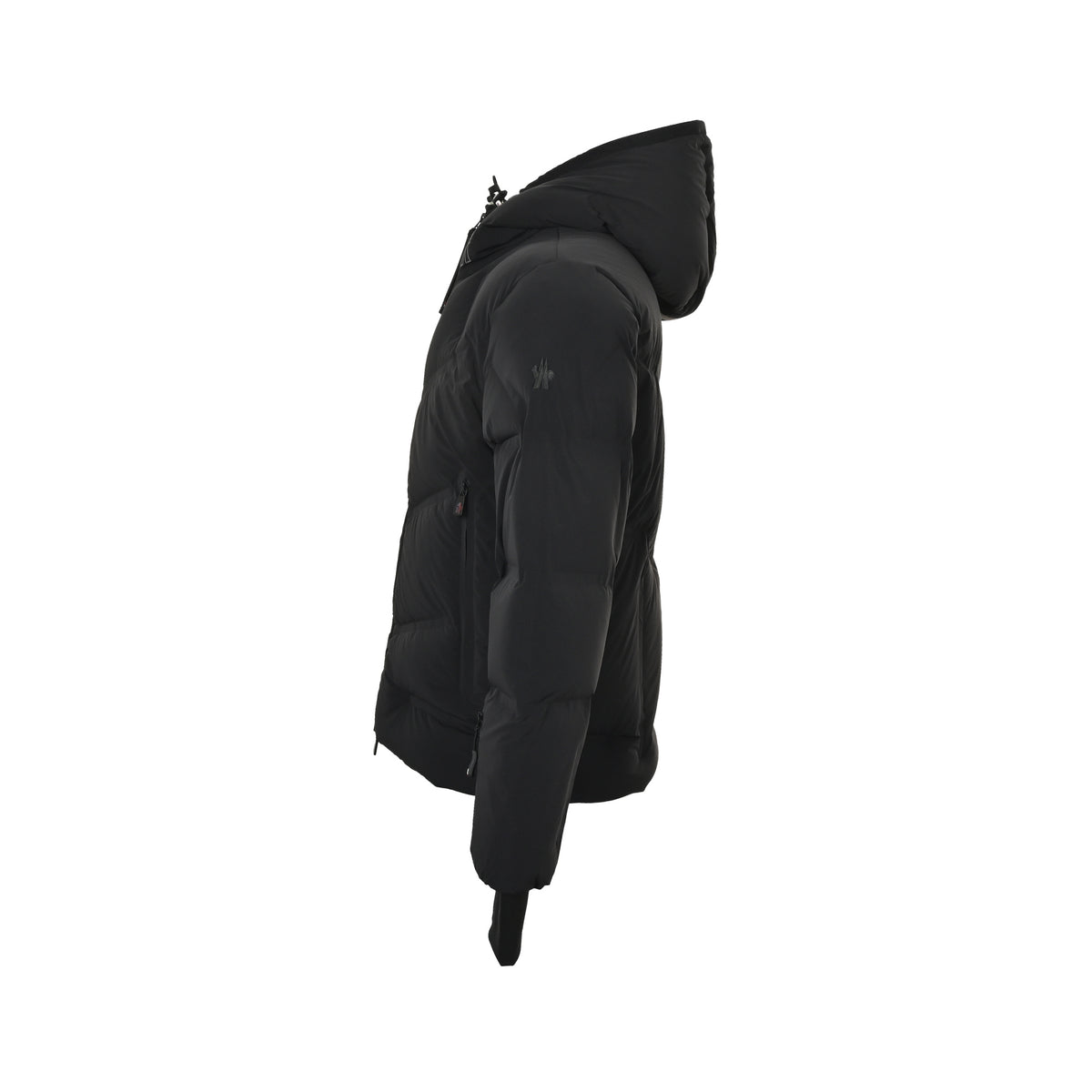 Moncle/Mask 25Fw arm silicone logo hooded down jacket