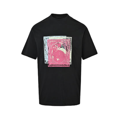 Maison Margiela/Margiela oil painting pattern printed round neck short sleeves