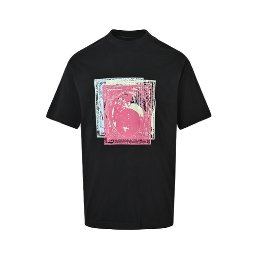 Maison Margiela/Margiela oil painting pattern printed round neck short sleeves