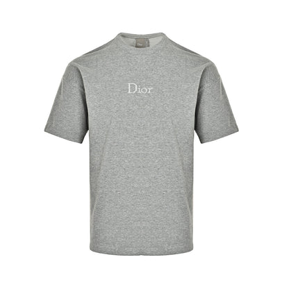 Dior small LOGO jacquard knitted off-shoulder short sleeves