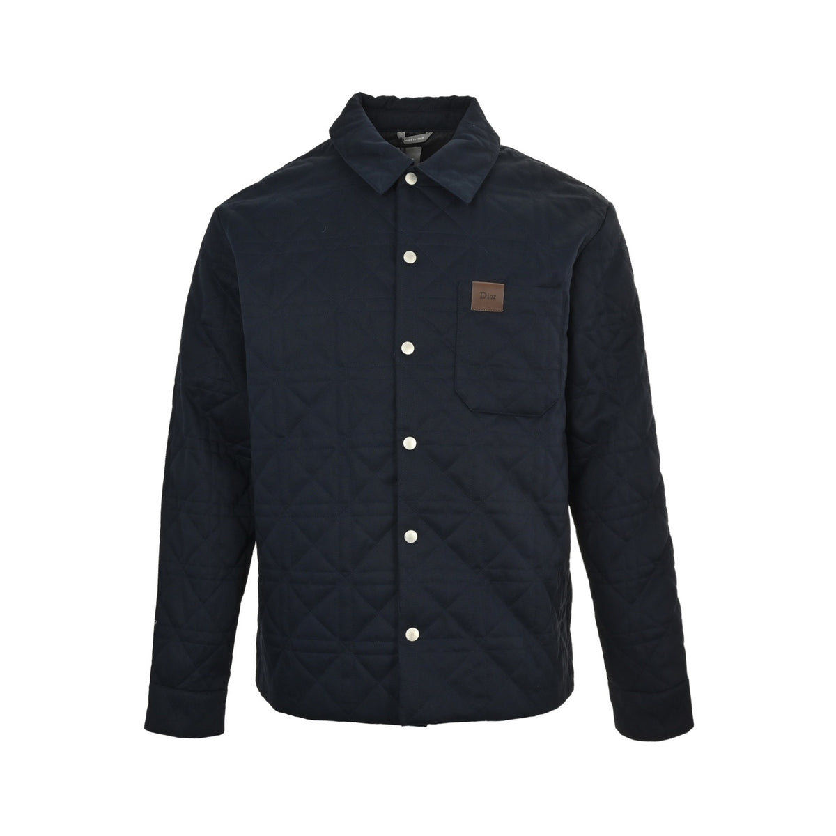 Dior cannage leather pocket cotton jacket