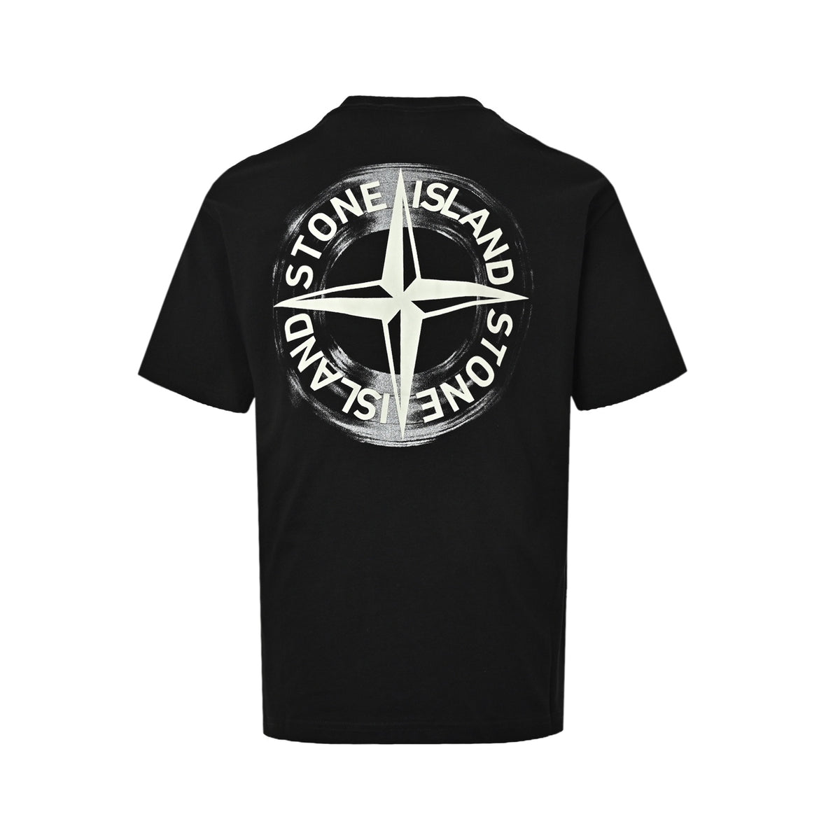 Stone Island compass phantom painted silver short sleeves