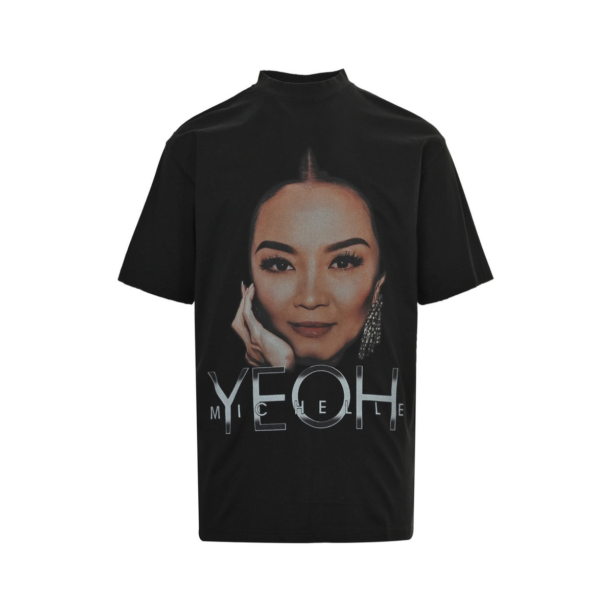 Balenciaga 25ss Michelle Yeoh printed short sleeves