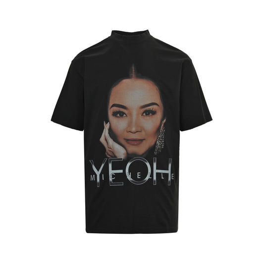 Balenciaga 25ss Michelle Yeoh printed short sleeves