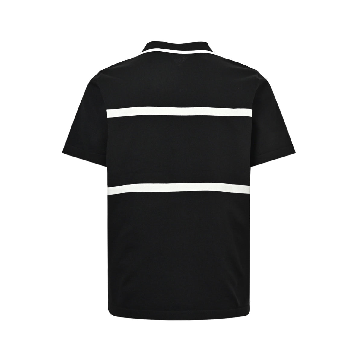 Louis Vuitton striped signature letter jacquard knitted Polo short sleeves