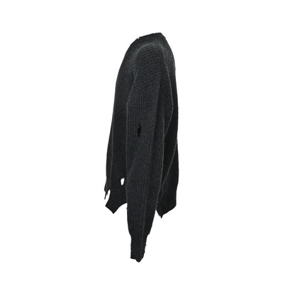 Saturday Ofus ripped lazy crew neck sweater