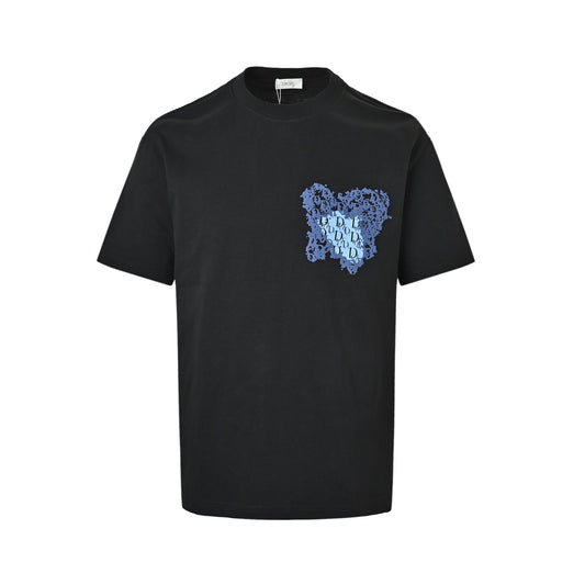Dior blue smudged love short sleeves